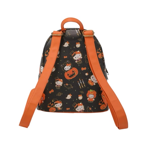 NEW Loungefly Sanrio Hello Kitty Pumpkin Halloween Mini Backpack - Picture 3 of 6